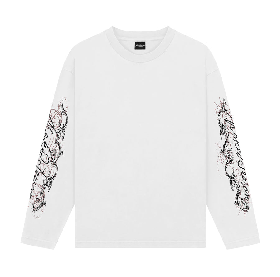 MAKEDSEASON LONGSLEEVE WHITE